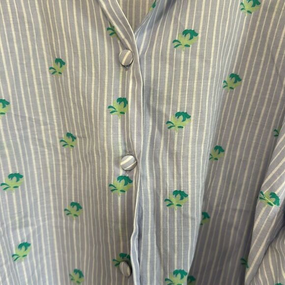 Zara Balloon Sleeve Button Down Blouse size Small - Picture 4 of 5